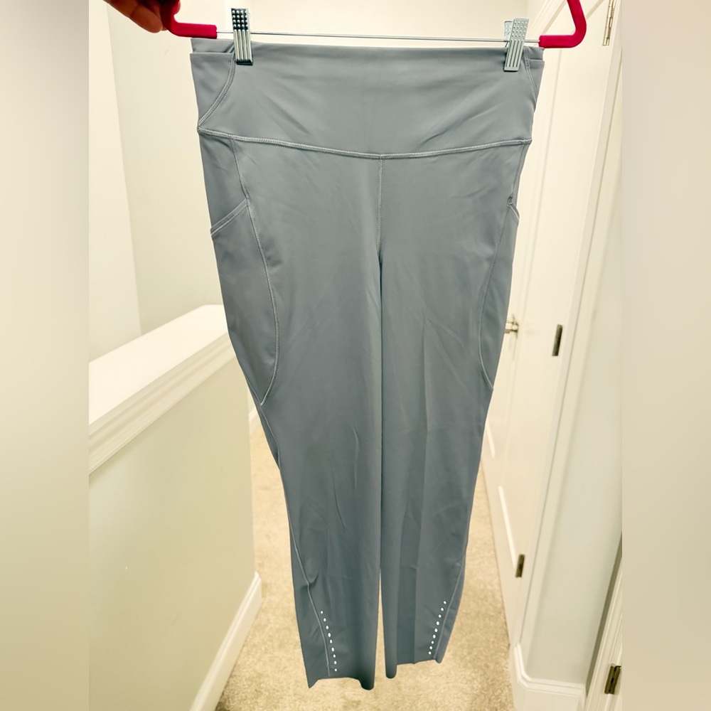Lululemon Fast and Free gray Leggings with Pockets size 10